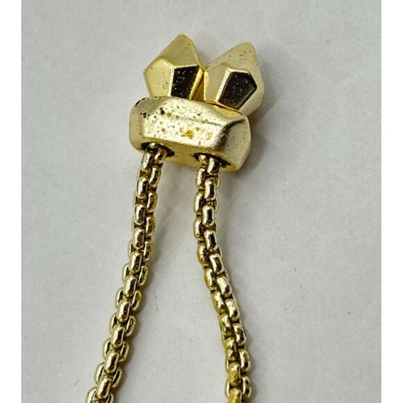 Kendra Scott Gold-Tone Long Necklace With Red Faceted Stone Pendant - Picture 4 of 6